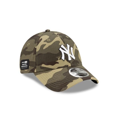 Green New York Yankees Hat - New Era MLB Armed Forces Weekend Stretch Snap 9FORTY Adjustable Caps USA2497605